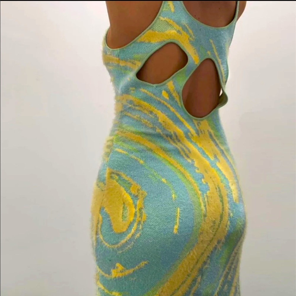 Hollow Out Knitted Summer Dress